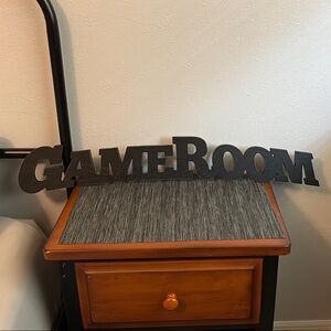 Black Game Room Wall Decor